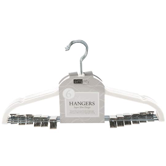 Simplify Slim Velvet Hangers with Clips